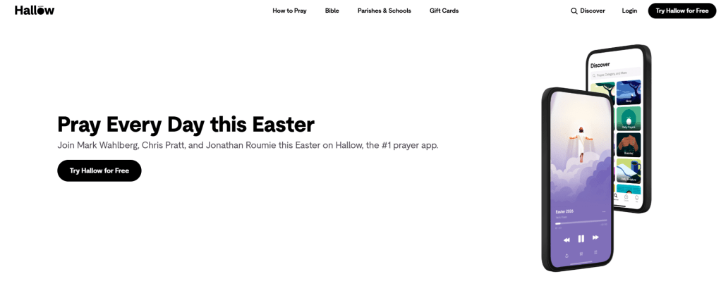 One of the best Christian apps for prayer -Hallow