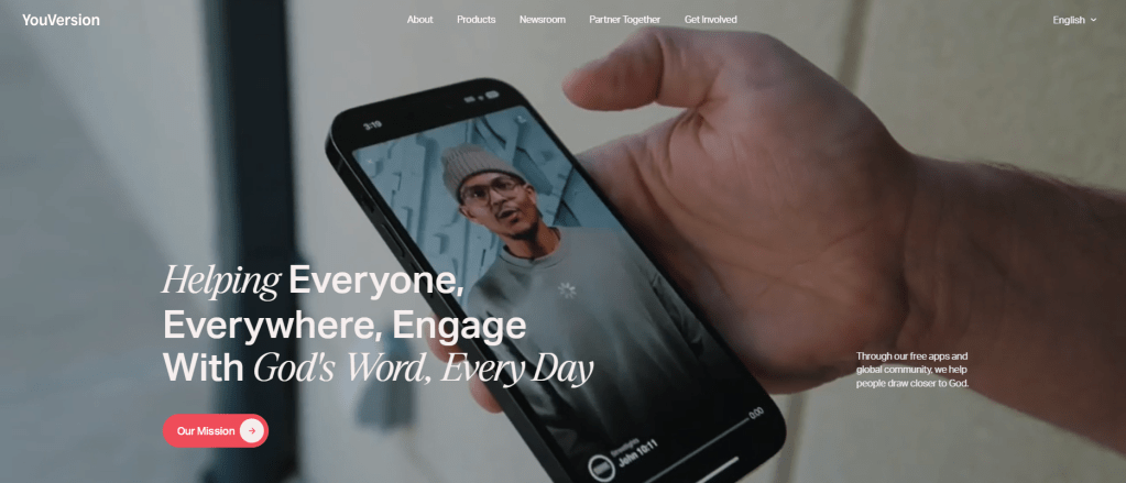 One of the best christian apps for bible reading - YouVersion